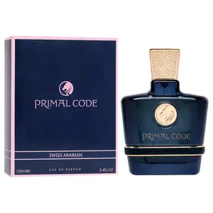 Swiss Arabian Primal Code – 3.4 oz EDP Spray – Luxury Perfume for Men from Dubai – Long-Lasting and Addictive Scent – Seductive Signature Fragrance with Spicy, Woody, and Fresh Notes