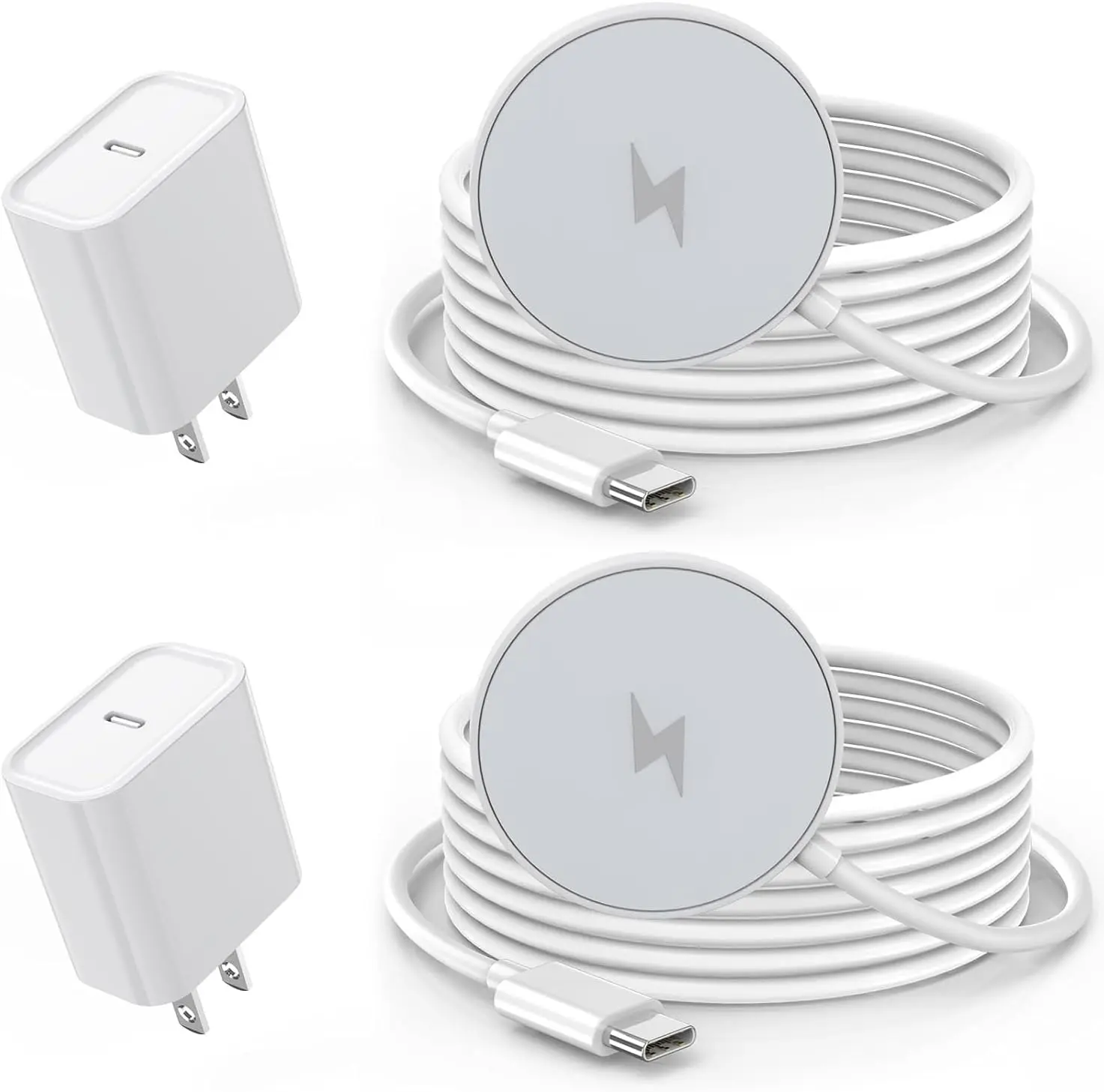 Magnetic Wireless Charger for iPhone 17 16 15,2Pack 15W Apple Fast Mag-Safe Charger USB C Fast Charging Block for iPhone 17/17 Air/16/16 Pro/Pro Max/15/14/13/Plus/Pro/Pro Max