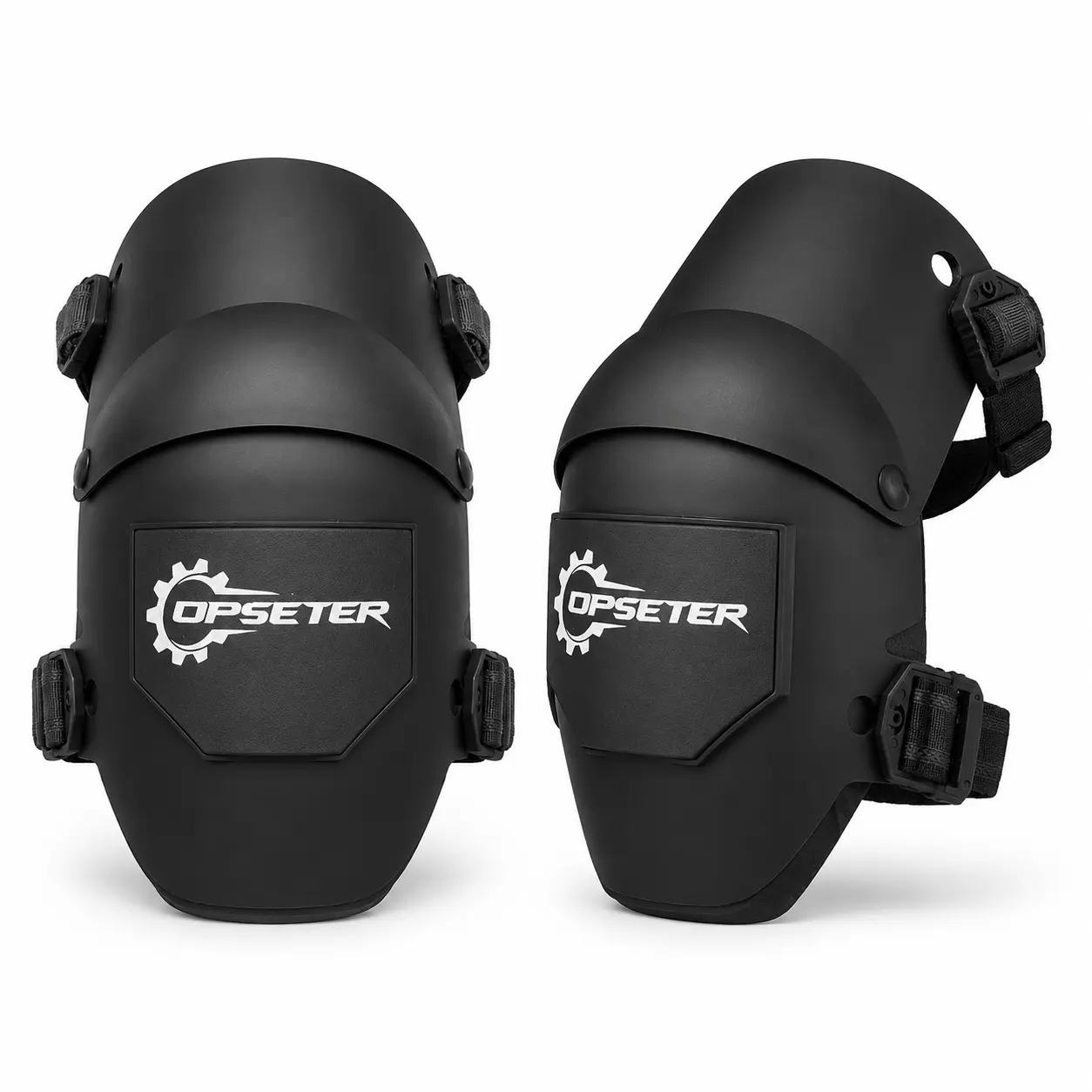 Ultra Flex KneePro Professional Knee Pads for Men & Women with Thick Foam Cushioning & Heavy Duty Hard Outer Shell - Adjustable Straps with Quick-Clips & Ergonomic Metal Hinges - for Construction Work, Gardening, Roofing, Flooring