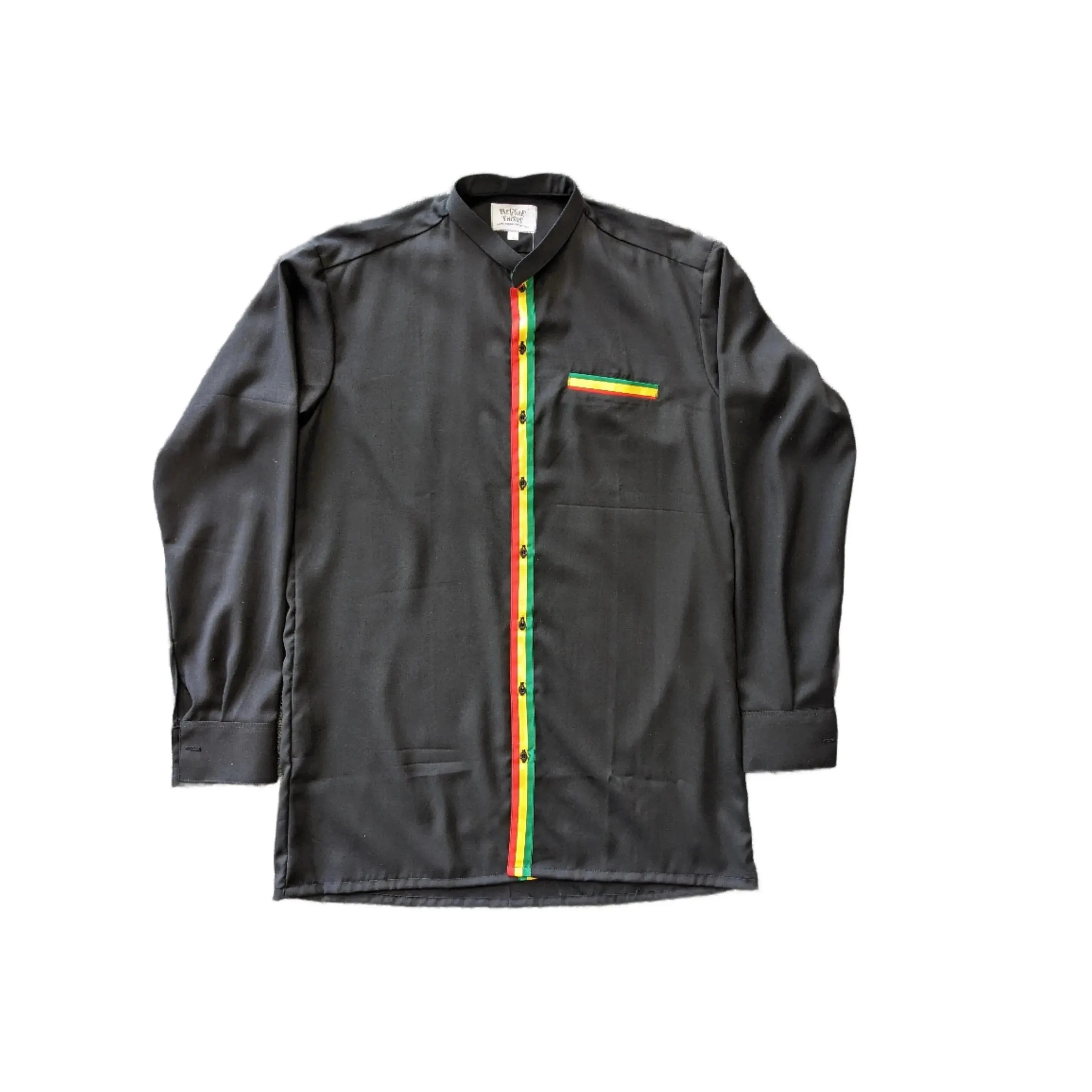 Rasta stripe dress-shirt