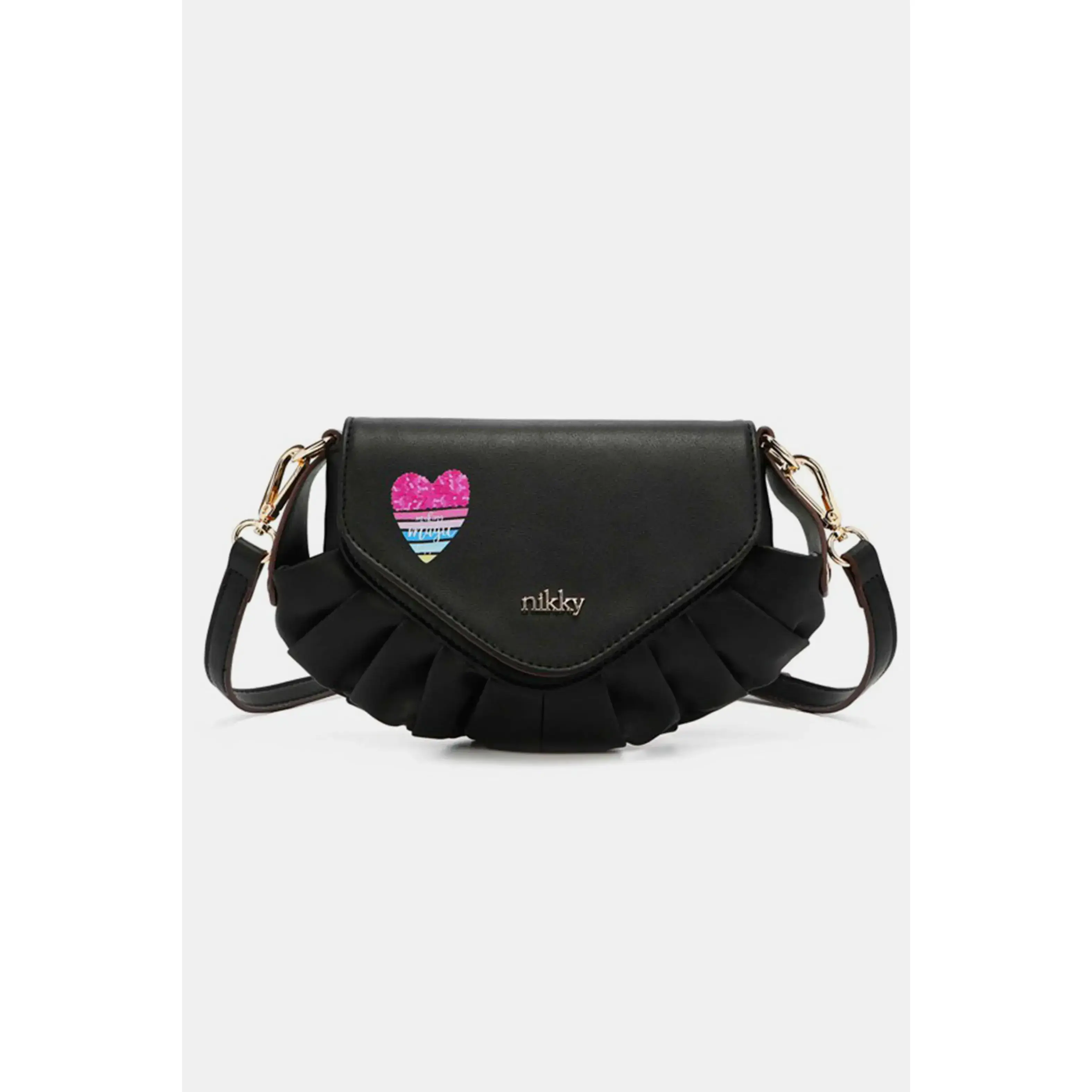 Trendsi Nicole Lee USA Graphic Crossbody Bag - Crossbody Bag with Adjustable Strap, Magnetic Closure & Front Pocket