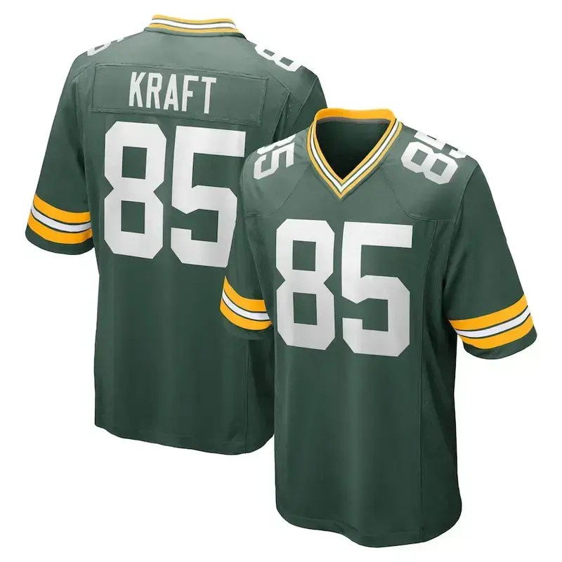 Kraft Green White Navy Football Jerseys No.85 – Stitched Player Style Game Day Shirt, Performance Sports Top for Men, Women & Youth