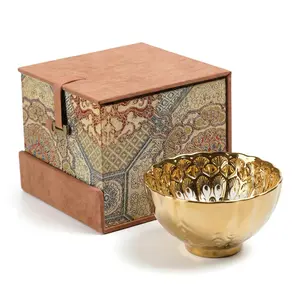 24K Gold Plated JianZhan Tea Cup | Luxury Peacock Pattern Handmade Chinese Kung Fu Tea Cup