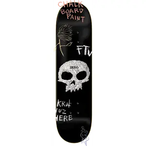 Zero - Single Skull Chalkboard Deck - 8.25