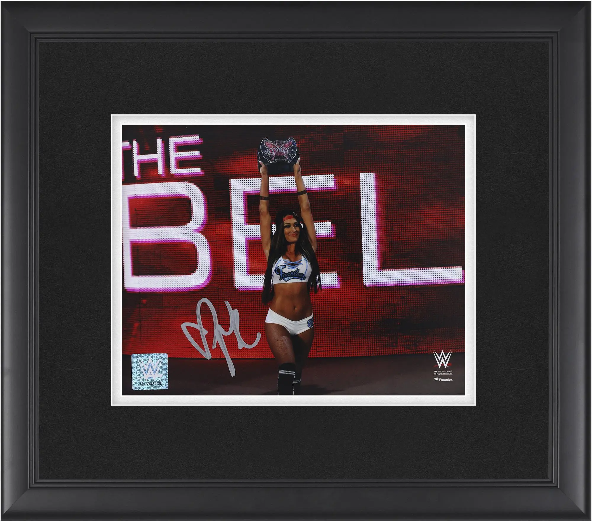 Nikki Bella WWE Framed Autographed 8" x 10" Raising Divas Title Photograph - Fanatics Authentic Certified