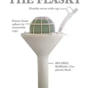 hand held drink bouquet, wedding bouquet, party accessory, 12 ounce beverage holder, 