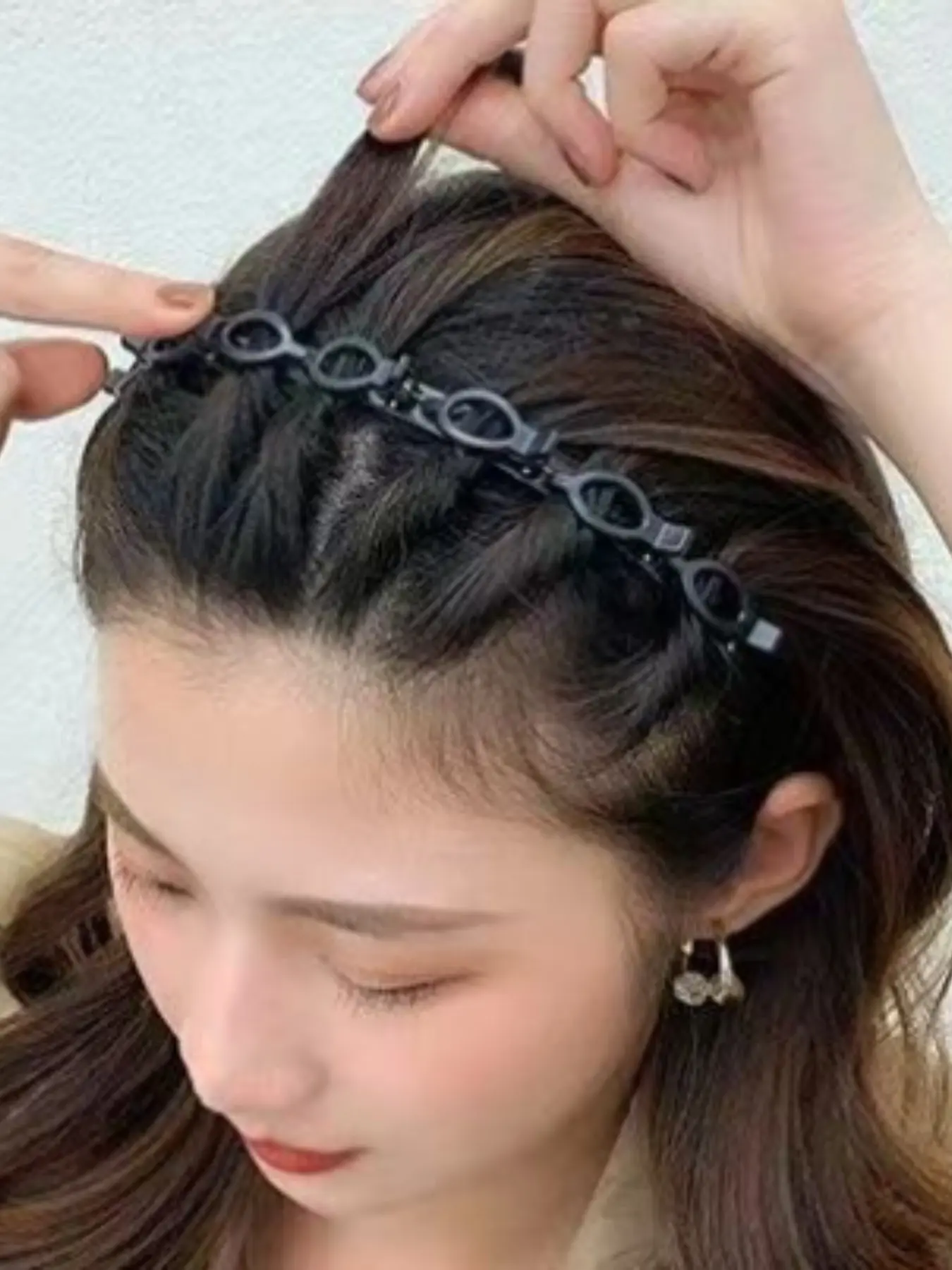 2pcs Women Floral Hairband Accessories Set, Four Leaf Clover Casual Geometric Design Fashion Headbands with Clips, Perfect for Weddings Parties Daily Wear
