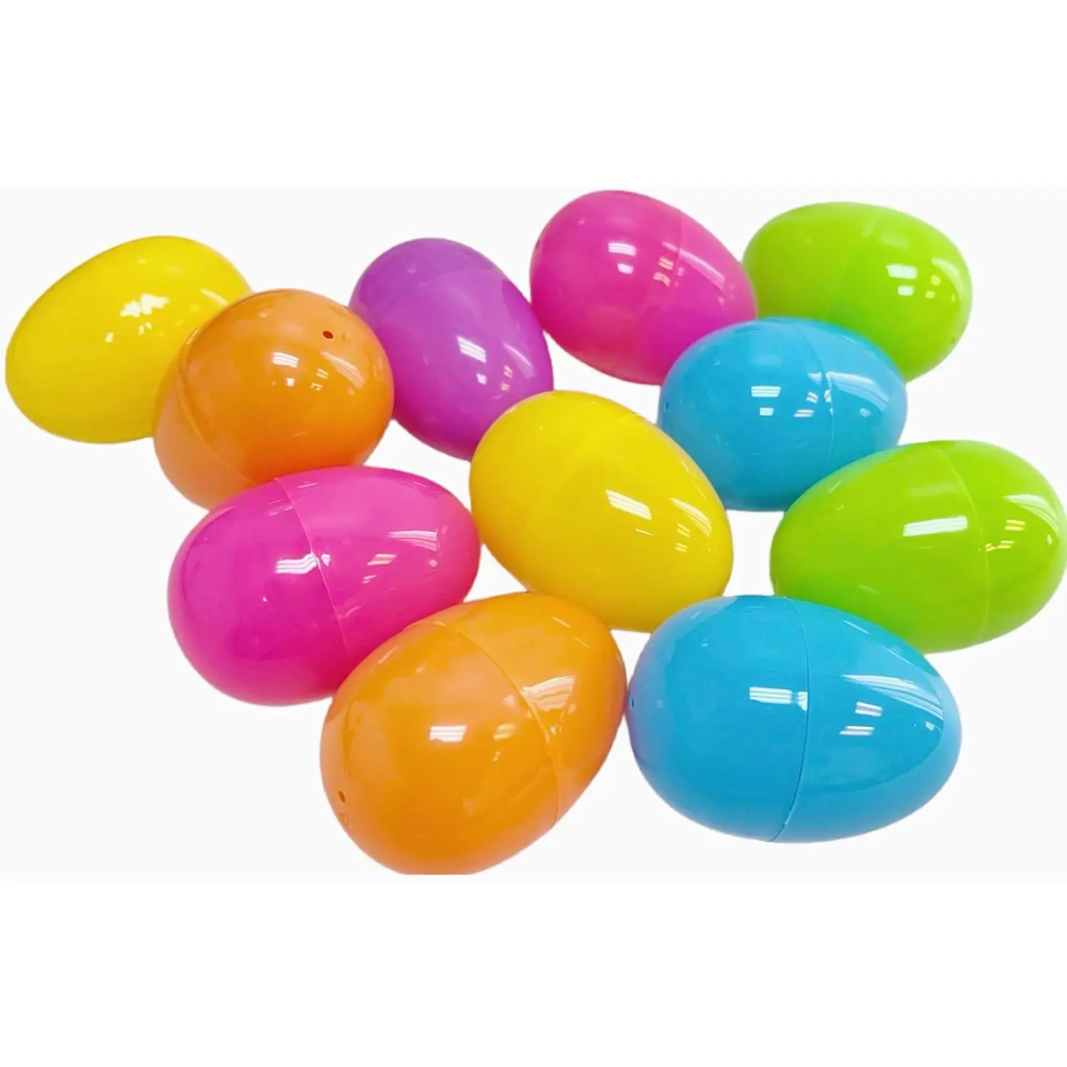 50 Pcs Bright Plastic Neon Miniature Capsule Toys Assortment, Ideal for Egg Hunt, Surprise Gifting, Easter Kids’ Presents, Kids Easter Gifts