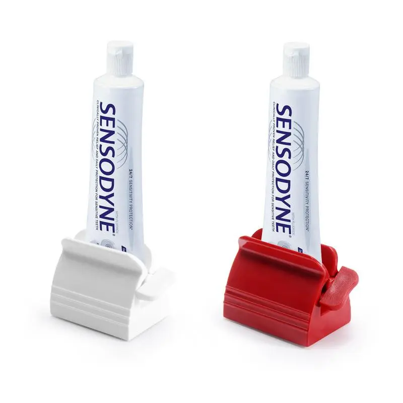 Plastic Rolling Toothpaste Tube Squeezer - Hygienic Tabletop Dispenser for Adults, Single Bathroom Home Oral Care Supply with Hygienic Dispensing Function