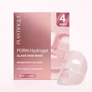 [PLANTIFIQUE Official Shop] Hydrogel Face Mask – Hydrating Sheet Masks with Collagen, Peptides & Ceramides, Glow Boost Skin Care Set