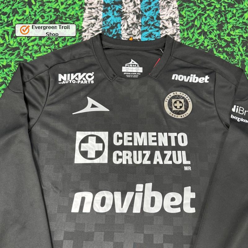 2526 Cruz Azul Third Away Black Long sleeves Soccer Jersey Ligamx