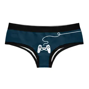 Womens Leave This to The Professional Panties Gamer Bikini Brief Funny Gaming Controller Graphic Funny Underwear for Women Graphic Womenswear Nerd  Funny Gamer  Women's Novelty Panties Blue