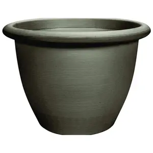 The HC Companies Sevilla Self-Watering Pot and Internal Disk 12 Inch, Cappuccino