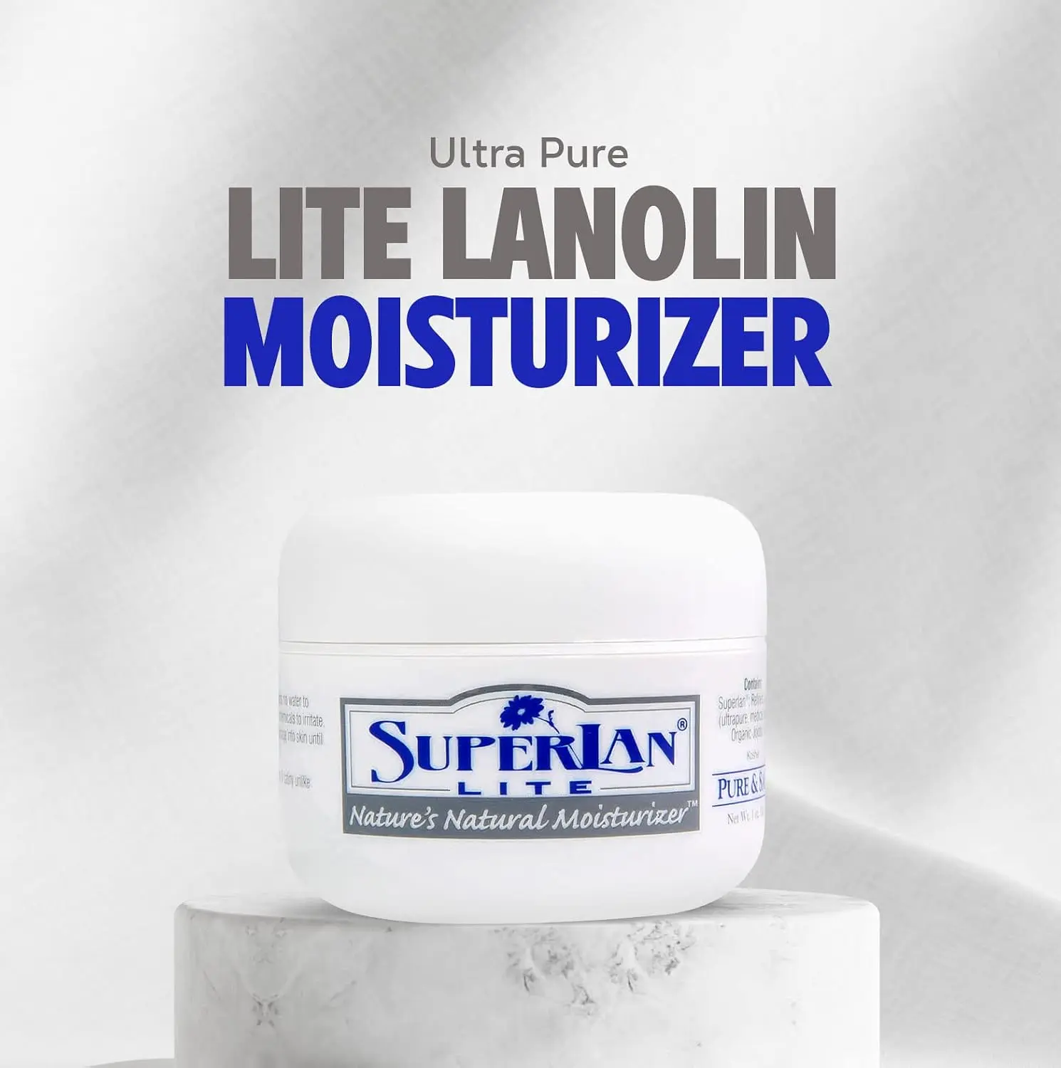 LANOLIN LITE MOISTURIZER - PURE HYDRATION, NATURAL RADIANCE 1 OZ. Skin Repair Hydrate Moisture Hydrating