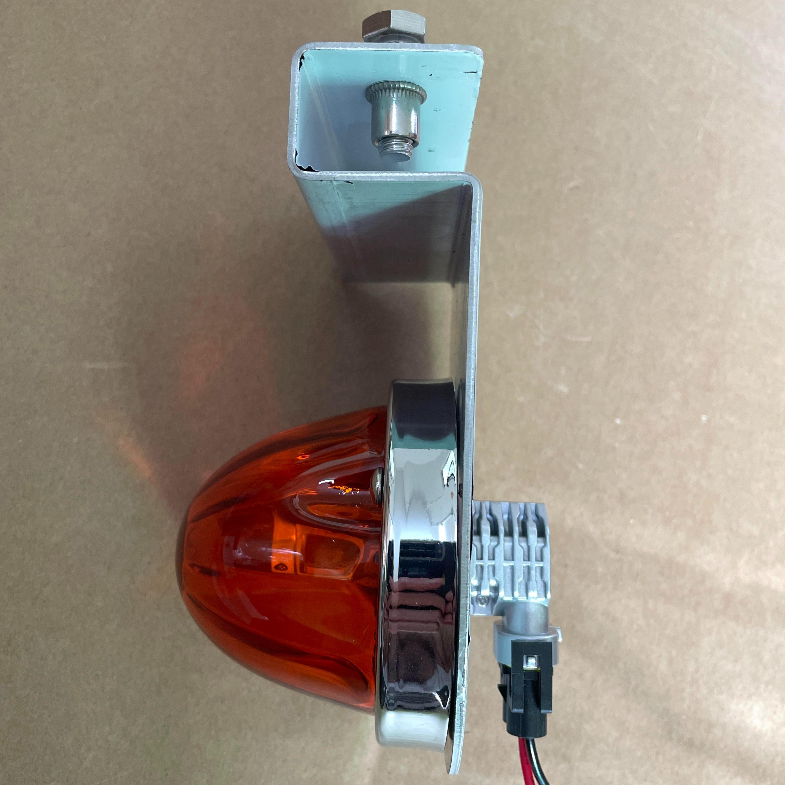 Watermelon Light-Specific 90-Degree Clamp-On Bracket 2-Piece Stainless Steel Underbody Light Mount, No-Drill Design, Compatible with Semi-Trucks and Pickup Trucks