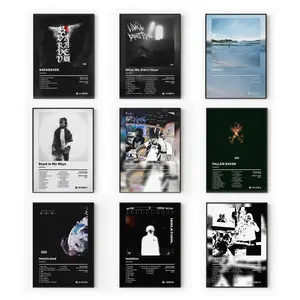 [Album Collection - Sale Up To 41%] Summrs Album Poster Set - Pluggnb Aesthetic Wall Art - Underground Rap Room Decor - Gift for Fans [Unframed - Print Only]