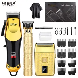 Professional Hair Clipper and Trimmer Set for Men, Cordless Rechargeable Barber Kit with LED Display, Ideal Gift for Male Grooming, USB Rechargeable Clipper, Hair Cutting Kit