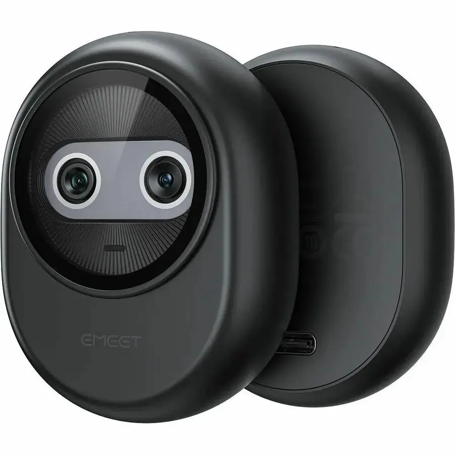 EMEET Piko Black Webcam with Tripod and USB-C Cable – Retail Pack