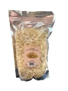 Copal Incense Resina - Spiritual Aromatic Product in Clear Packaging Flower Brown
