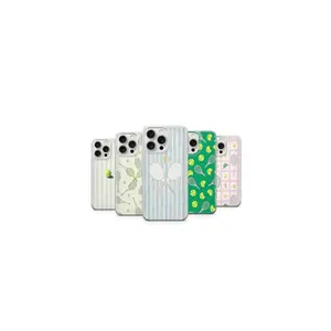 Pastel Tennis Phone Case, Preppy Sportcore Summer Protective Cover with Cute Athletic Aesthetic Style for Smartphones