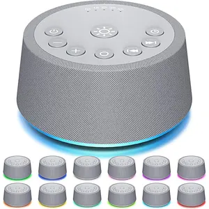 SQ-ADE011 Sleep White Noise Sound Machines 32-Level Volume 30 Sounds 12 Colors Light 5 Timers Adjustable Light Brightness Compact for Everyone Travel Gift Memory Function