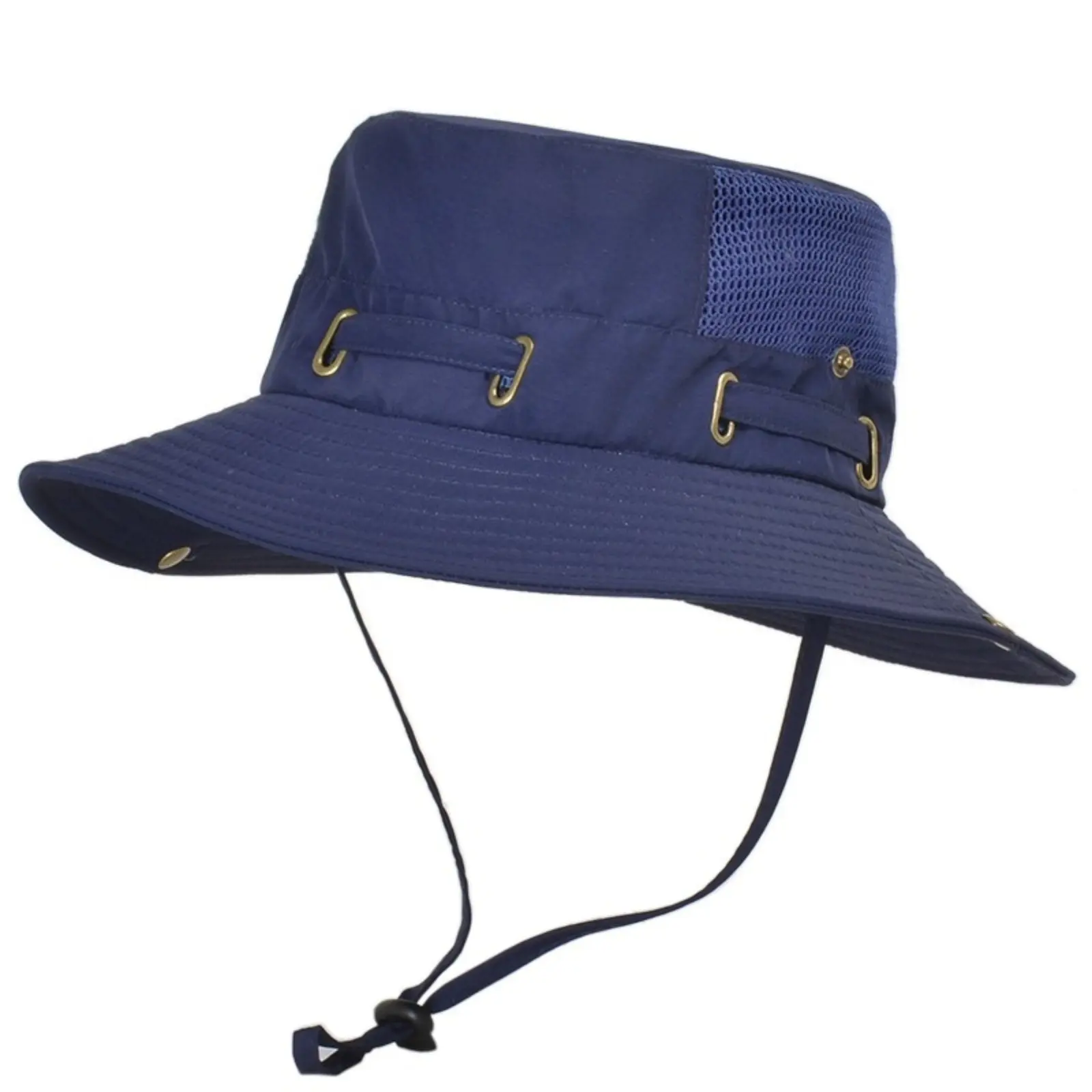 Men's Summer Breathable Mesh Bucket Hat - Wide Brim Sun Protection Outdoor Headwear for Hiking, Fishing, Breathable Sun Hats, Lightweight Bucket Hat