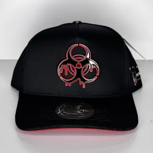 El virus nunca muere red black SnapBack Hat for Men