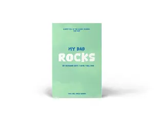 Viral Fathers Day Gift My Dad Rocks! 101 Reasons Why I Love You, Dad: Guided Fill In The Blank Journal Keepsake - The Perfect Gift for Dad!