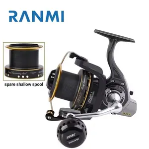 RYOBI HaiJi Surf Spinning Fishing Reel, 1 Count 5500 6500 Series Max Drag 12KG Trolling Reel, 2 Spare Spool Fishing Reels