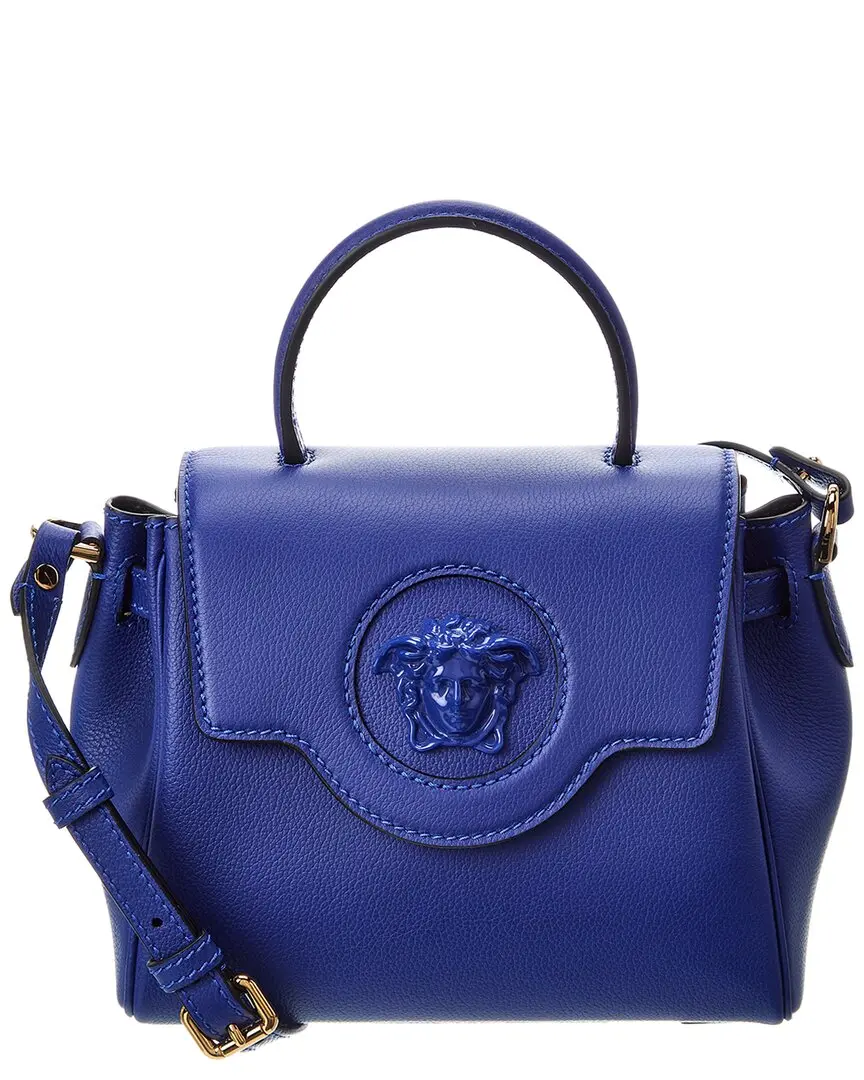 Versace La Medusa Leather Shoulder Bag