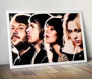 Abba Restored Colourised Promo Photo Shoot Poster