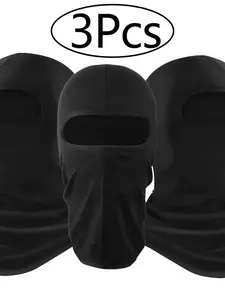 Solid Color Outdoor Cycling Face Mask, Breathable Sun Block Face Cover, Sports Face Mask for Cycling, Motorcycle, Skiing