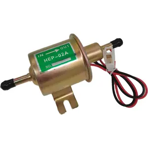 12V Electric Fuel Pump Metal Solid Petrol 12 Volts Replacement For Motorcycle ATV Trucks Boats For Gasoline or Diesel Engine HEP02A Low Pressure Gas Diesel Fuel Pump 2.5-4psi