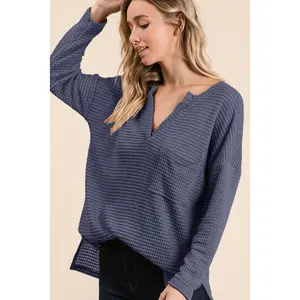 Popcorn Waffle Top Soft Womenswear