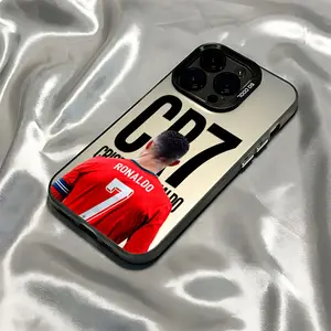 Trendy Football Sports C-Cr7 Phone Case for iPhone 16 15 14 13 12 11 Pro Max X XR Xsmax 8 7 Plus, Anti-Drop Matte Back Cover