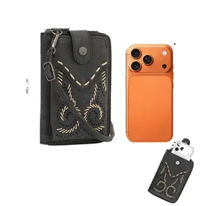 Wrangler Western Stitch RFID Phone Crossbody Wallet/Crossbody for Women