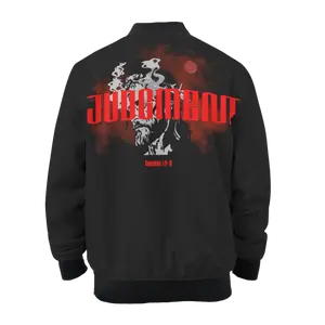 MEN'S LIGHTWEIGHT JUDGMENT OF GOD BOMBER JACKET - BLACK