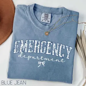 Comfort Colors Coquette Emergency Department Shirt, Ed Nurse Gift,  Ed Nurse Shirt, Emergency Nurse Gift, Ed Nurse T-shirt, Er Department Tee Cotton Fabric Top Tshirt