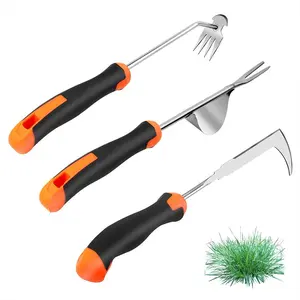 2025 Hand Weeder Tool, Rubber Handle Manual Weeder Puller Tool, Uprooting Weeding Tools, Crack Weeder Crevice, Teeth Weeding Tool, Weeding Artifact Tool for Garden Maintenance