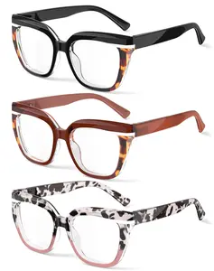 Women's Oversized Cat-Eye Blue Light Blocking Glasses Effectively blocks blue light Lightweight and stylish women's eyewear (1203)