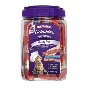 Beefeaters Lickables Cat Treat Variety Pack 48 ct