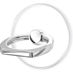 Clear Cell Phone Grips Holder, Transparent Finger Ring Kickstand for Smartphone Tablet Case Accessories(Round)(1)