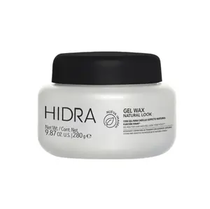 Hidra Color Gel Wax Natural Look 9.87 Oz U.S. for Hair Natural Look Firm Hold - Perfect for Realistic Hairstyles