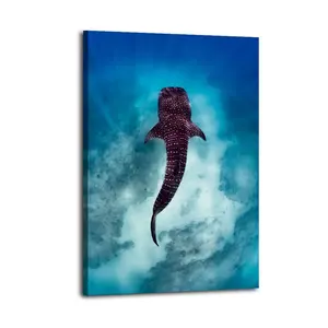 Whale Shark Canvas Aesthetic For The Bedroom Wall Sitting Room Dormitory Wall Office Wall Poster Decorative Painting Canvas Wall