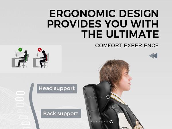 2026 Model Gaming Office Chair with Spring Waist Support Ergonomic Design Large Backrest Soft Padding & Armrests Height Adjustable 360° Swivel Fully Upgraded 2026 Model Gaming Office Chair with Spring Waist Support Ergonomic Design Large Backrest Soft Padding & Armrests Height Adjustable 360° Swivel Fully Upgraded