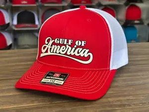 Gulf of America Script Patch on Richardson 112 SnapBack Cap