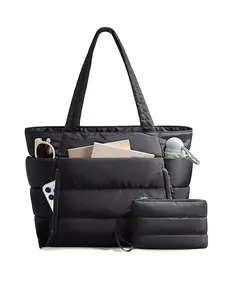 Minimalist fashion and leisure joker shoulder slouchy Lightweight tote bag, niche design fluffy texture handbag, multi-compartment design with coin purse practical daily commuting shoulder bag, suitable for student party office workers, etc.