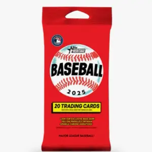 Tops 2025 Heritage MLB Fat Pack - 20 Trading Cards Featuring Major League Baseball Collectibles