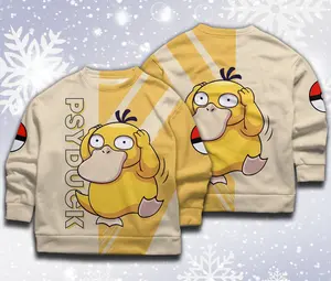 Psyduck Unisex Sweatshirt Japanese Anime Gift for Fan Pokemon AS0011