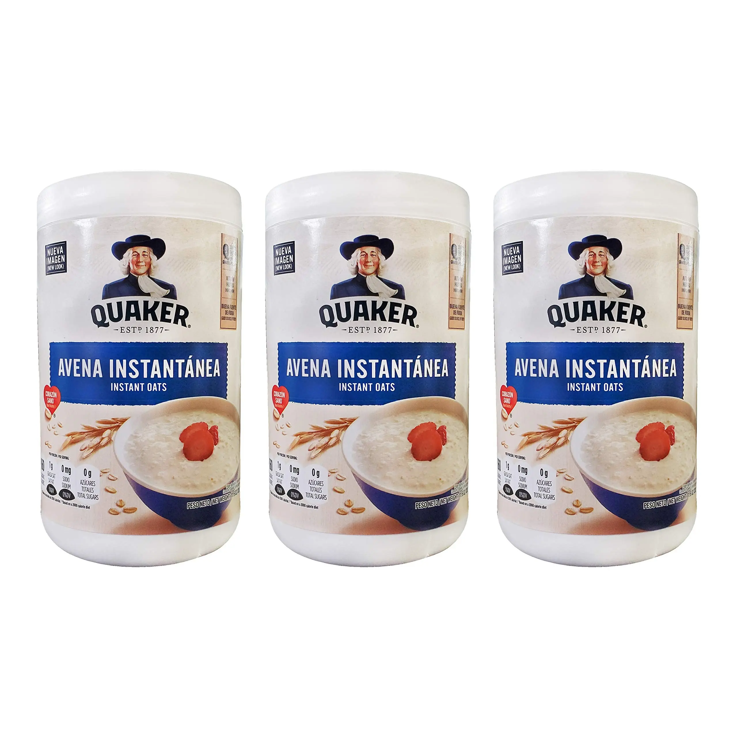 Quaker Instant Oatmeal, Fiber-Rich Whole Grains Rolled Oats, 34.8 oz Pantry Breakfast Cereal, 34.8Oz